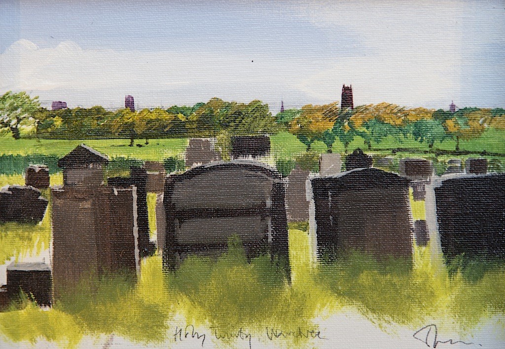 Holy Trinity churchyard, overlooking the Mystery
